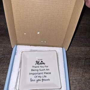 Mom Jewelry Dish with Heartfelt Message